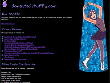 Tablet Screenshot of dementedstuff.com